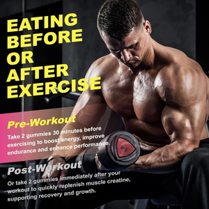 Fornitore di cina prezzo all'ingrosso OEM Private Label Pre allenamento energia crescita muscolare creatina monoidrato Gummies supplemento - Product Image 6
