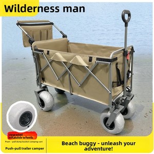 <span class=keywords><strong>Chariot</strong></span> <span class=keywords><strong>de</strong></span> <span class=keywords><strong>plage</strong></span> <span class=keywords><strong>pliable</strong></span> pour camping et pique-nique en extérieur, grande taille, roues universelles, capacité <span class=keywords><strong>de</strong></span> charge 150 kg, remorque <span class=keywords><strong>de</strong></span> <span class=keywords><strong>chariot</strong></span>, attelage voiture - Product Image 4