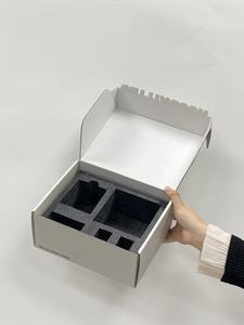 Cajas de envío de avión reciclables de cartón ecológico del fabricante para tarro de botella de vidrio frágil con buzón de inserción de espuma - Product Image 2