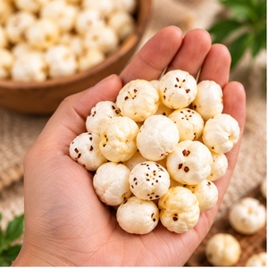 Makhana Natural de Alta Calidad, Semillas de Loto Infladas, Snack Saludable para Asar, Cocinar y Venta al por Mayor - Product Image 1