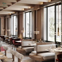 Équipement de restaurant à éclairage LED au design moderne, comptoir de présentation de cuisine, décoration de bar, armoire murale, mobilier de café