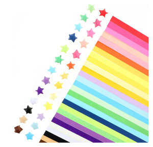 Origami Star Tiras Variedade Estrelas Papel Dupla Face Colorida Lucky Star Folding <span class=keywords><strong>Paper</strong></span> Strip para Decoração Artesanato DIY - Product Image 2