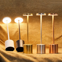 Lampe de table transfrontalière à succès, style rétro américain simple en forme de I, veilleuse tactile, utilisation multi-espaces, sur batterie