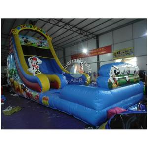 Phim hoạt hình Mickey Inflatable thư bị trả lại trượt nước nhảy chuột bouncy trượt và trượt Mickey công viên trẻ em của trượt và hồ bơi - Product Image 2