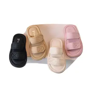 Mädchen Sommer Hausschuhe Kinder Flat Slides Slip-on Anti-Rutsch-Soft Princess Mode mit Perlen Indoor Outdoor Kinder Strands chuhe