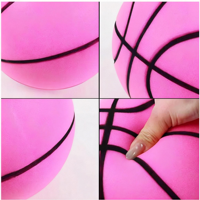 Ballon de basketball silencieux OEM ODM en mousse PU, anti-choc, léger, facile à contrôler, taille 7, pour entraînement en intérieur