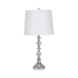 Lampada da tavolo in cristallo con base in vetro e metallo per camera da letto, soggiorno, decorazione per la casa - Product Image 3