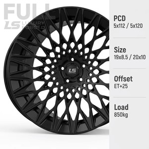 ล้อฟอร์จ Es-cal-<span class=keywords><strong>ade</strong></span> Yu-kon Pa-tr-ol GLS-600 ขนาด 20 22 <span class=keywords><strong>24</strong></span> นิ้ว สีโครเมียมเงาสีดำ ขอบเว้าลึก สำหรับรถ SUV หรูหรา รถบรรทุก ล้อแต่ง - Product Image 4