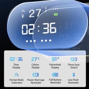 Dispensador de Jabón Eléctrico Sin Contacto, Recargable por USB, con Sensor de Movimiento Corporal, Pantalla Digital - Product Image 4