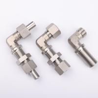 Raccord hydraulique haute pression 6C9 JIC à 90 degrés, connecteur traversant, norme SAE J514, en acier inoxydable forgé