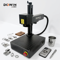 Machine de marquage et de gravure au laser à fibre portable 50W pour métal/non-métal, prenant en charge les formats AI/DXF/DWG, marquage profond CNC