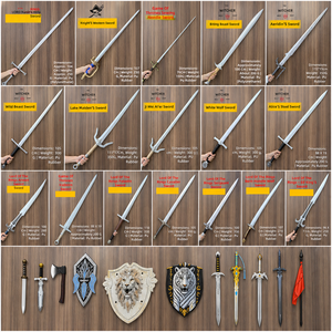 Espada <span class=keywords><strong>de</strong></span> Cosplay <span class=keywords><strong>de</strong></span> Espuma <span class=keywords><strong>de</strong></span> PU <span class=keywords><strong>de</strong></span> Alta Densidad, 104 cm, Segura, Suave, Ligera, Duradera, Accesorio para Cine y Escenario, Arma Personalizada OEM - Product Image 6