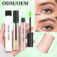 Gel à sourcils transparent 12g, léger, naturel, gel coiffant pour sourcils 3D, brosse en silicone souple, séchage rapide, non collant, hydratant