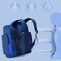 Bolsa de almacenamiento de papelería reflectante y económica para niños, mochila escolar cuadrada con dibujos animados para niños.