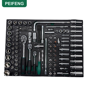 ชุดเครื่องมือคุณภาพสูง PEIFENG 420 ชิ้น ผลิตจากเหล็กโครเมียมวาเนเดียม พร้อมกล่องเครื่องมือ ชุดเครื่องมือซ่อมแซมรถยนต์แบบกำหนดเอง CRV <span class=keywords><strong>ประแจ</strong></span>บล็อก OEM - Product Image 2