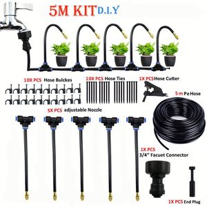 Buse d'atomisation rotative universelle 8 mm, arroseur réglable pour refroidissement et humidification, kit d'irrigation en plastique - Product Image 6