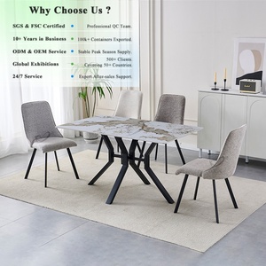 OKAY Ceramic Dining <strong>Table</strong> Home Furniture Italian Design Wholesale OEM Customized Modern Sinter Stone Dining <strong>Table</strong> - Product Image 1