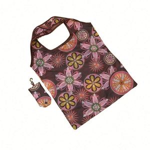 Bolsa de Compras Plegable Reutilizable de Poliéster RPET 190T 210D Ecológica con Logotipo Personalizado - Product Image 1