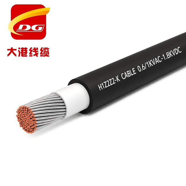 Black Red H1Z2Z2-K PV Solar Cable 4mm 6mm 10mm Flexible Tinned Copper Wire UV Resistant Flame Retardant 0.6/1KVAC-1.8KVDC