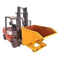 SANDE Conteneur à pierres sur mesure en acier pour chariot élévateur, benne à déchets de pierres, direct usine