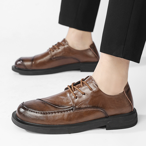 Chaussures de ville élégantes en cuir véritable de vachette de qualité supérieure pour hommes - Product Image 6
