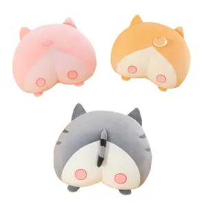 Custom LOGO Cat Pig Corgi Butt Pillow Soft Toy Small Big Size Plush Pillow Stuffed Toy