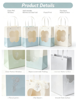 Sac cadeau portable de luxe Mori imprimé, écologique et réutilisable, avec ruban et étiquette, pour aromathérapie, personnalisable avec logo