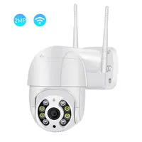 BESDER Kamera CCTV, Kamera IP Pengawas Luar Ruangan Warna-warni Malam Nirkabel Kecepatan Kubah IP Keamanan Full HD 1080P PTZ Wifi IP