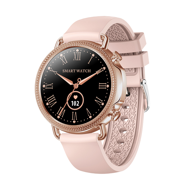 Waterproof Smart Watch with Full Round Touch Health Monitoring Sleep Tracker for Women Fitness Activity Band Smartwatch