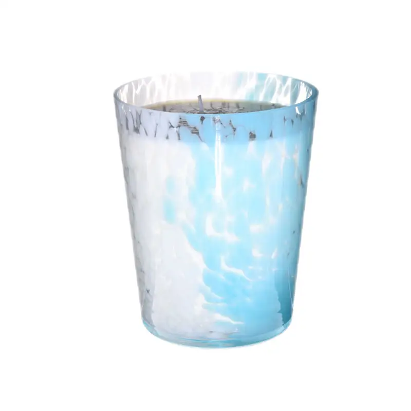 Customize Leopard Glass Candle Jars Candle Holders for Candle Making and Decoration