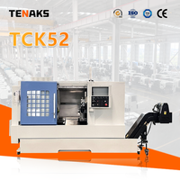 TENAKS TCK52 Machine-outil combinée de tournage et de fraisage CNC à lit incliné de haute précision, Prix du tour CNC