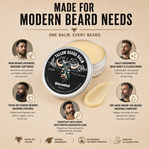 <span class=keywords><strong>Baume</strong></span> à <span class=keywords><strong>barbe</strong></span> OEM personnalisé au suif de bœuf nourri à l'herbe, parfum bois de santal <span class=keywords><strong>ou</strong></span> cèdre de pin, pour le conditionnement et l'entretien des barbes sèches, et la cire à moustache - Product Image 1
