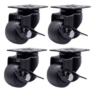 ล้อเลื่อนแบบหมุนได้ขนาด 2 นิ้ว รับน้ำหนักได้ 80 กก. พร้อมลูกปืน ออกแบบศูนย์ถ่วงน้ำหนักต่ำ พร้อมเบรก สำหรับใช้งานในอุตสาหกรรม - Product Image 1