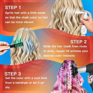 Super promotion de mars : Crème colorante pour cheveux temporaire sans alcool, biologique et sans danger, 10 couleurs, avec peigne, personnalisable - Product Image 2