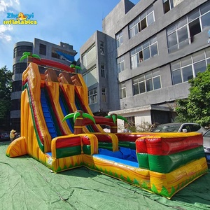Toboggan aquatique gonflable géant de haute qualité pour adultes, toboggan aquatique gonflable commercial avec piscine - Product Image 4