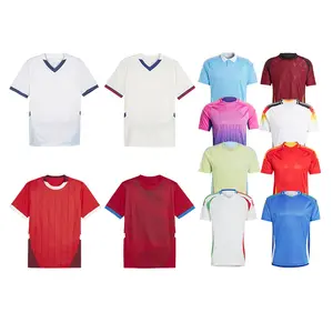 Euro 2024 Football Jersey OEM ODM Your Own Design Soccer Wear Jersey Set Soccer Wear Uniform Football Shirts