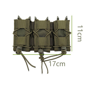 DF YNT43 Portacargador Triple Trasero para 9mm, Bolsa de Almacenamiento Deportiva para Exteriores, Duradera, Expandible, con Montaje Molle y Liberación Rápida - Product Image 3