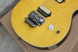 Cây Đàn <span class=keywords><strong>Guitar</strong></span> Điện 6 Dây M Flyoung, Gỗ Phong Số Lượng Màu Vàng, Cầu Hoa Hồng <span class=keywords><strong>Floyd</strong></span> - Product Image 4