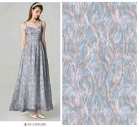 Tissu 100% rayonne / faux velours / rayonne imprimée / imprimé floral / tissu imprimé numérique effet flock / viscose pour robe