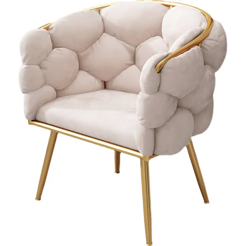 SFY06 Fabric Furniture Dining Chair Wholesale Design Nordic Velvet Modern Luxury Restaurant Metal Dining Chair Nail Salon chair