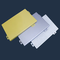 Panneau de toiture en alliage d'aluminium sur mesure, panneaux de mur-rideau en aluminium pour l'extérieur, pour la façade des hôtels et des bureaux