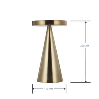 Lampe de table led rechargeable inductive Fabricant OEM Bon prix Lampe d'hôtel Matériau en acier inoxydable