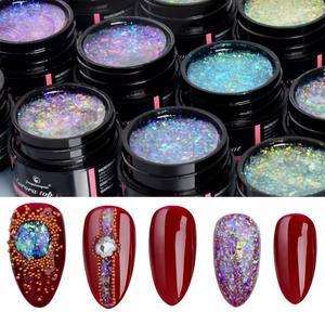 Top Coat Gel UV Designer Aurora Brillant avec Décoration Paillettes, Soak Off, Séchage Lampe LED, Écologique et Non Toxique, en Bouteille - Product Image 4