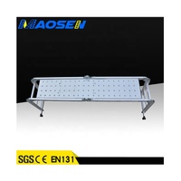 Échelle combinée multifonction légère 3-en-1 la mieux notée, en aluminium, 150 kg, EN 131, pour événements extérieurs