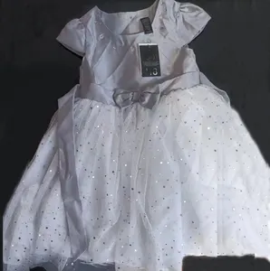 Branded Apparel stock original surplus overruns factory leftover baby wears children girls dress stock