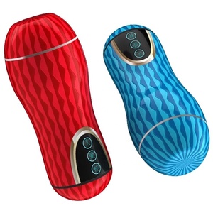 جهاز استمناء رجالي مزدوج الرأس بمهبل صناعي وكوب شفط، آلة جنسية للرجال، ألعاب جنسية هزازة للبالغين - Product Image 5