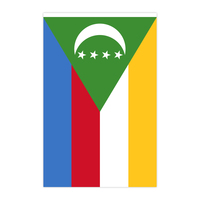 Drapeau à cordes des Comoros en tissu Polyester, drapeau de pays National pour la décoration de fête d'anniversaire et de festival
