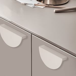 Modern <b>Cream</b> T-shaped Aluminum Cabinet Handle for Dresser Drawer Bedroom Living Room Kitchen Hotel Use with Easy Installation - Product Image 1