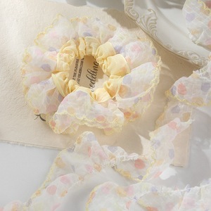 Nastro in Chiffon Colorato Eco-Friendly <span class=keywords><strong>con</strong></span> Bordo Ondulato per Fiocchi Fai-da-te, Decorazioni Floreali e Accessori <span class=keywords><strong>con</strong></span> Bordo Arricciato - Product Image 3