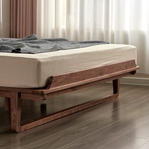 Cadre de <span class=keywords><strong>lit</strong></span> double en bois de hêtre massif, design moderne, respirant, <span class=keywords><strong>grande</strong></span> taille - Product Image 3